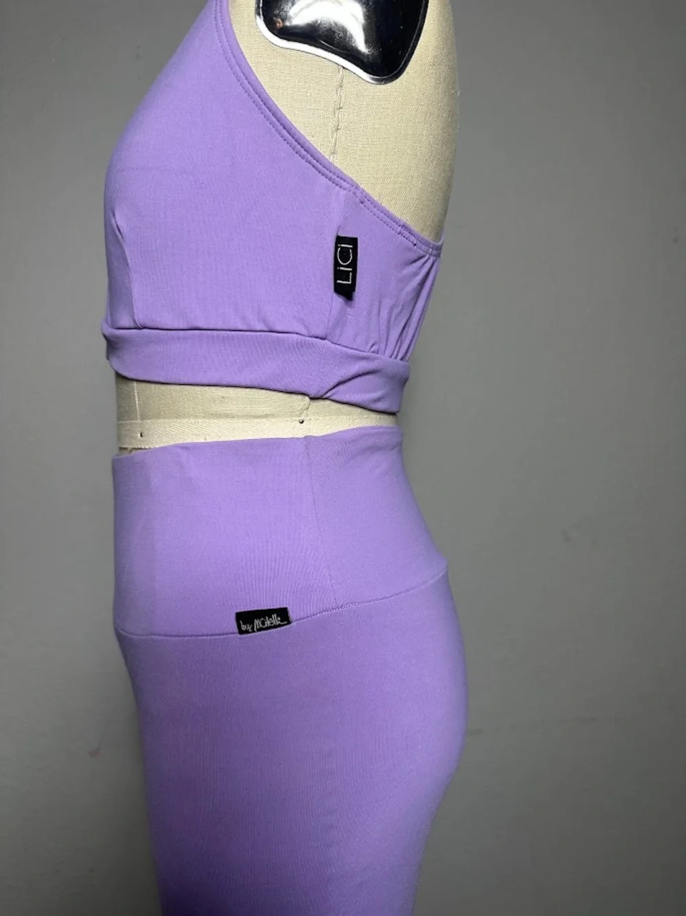 Maristella Citelli Lavender Workout Gym Set Size Small
